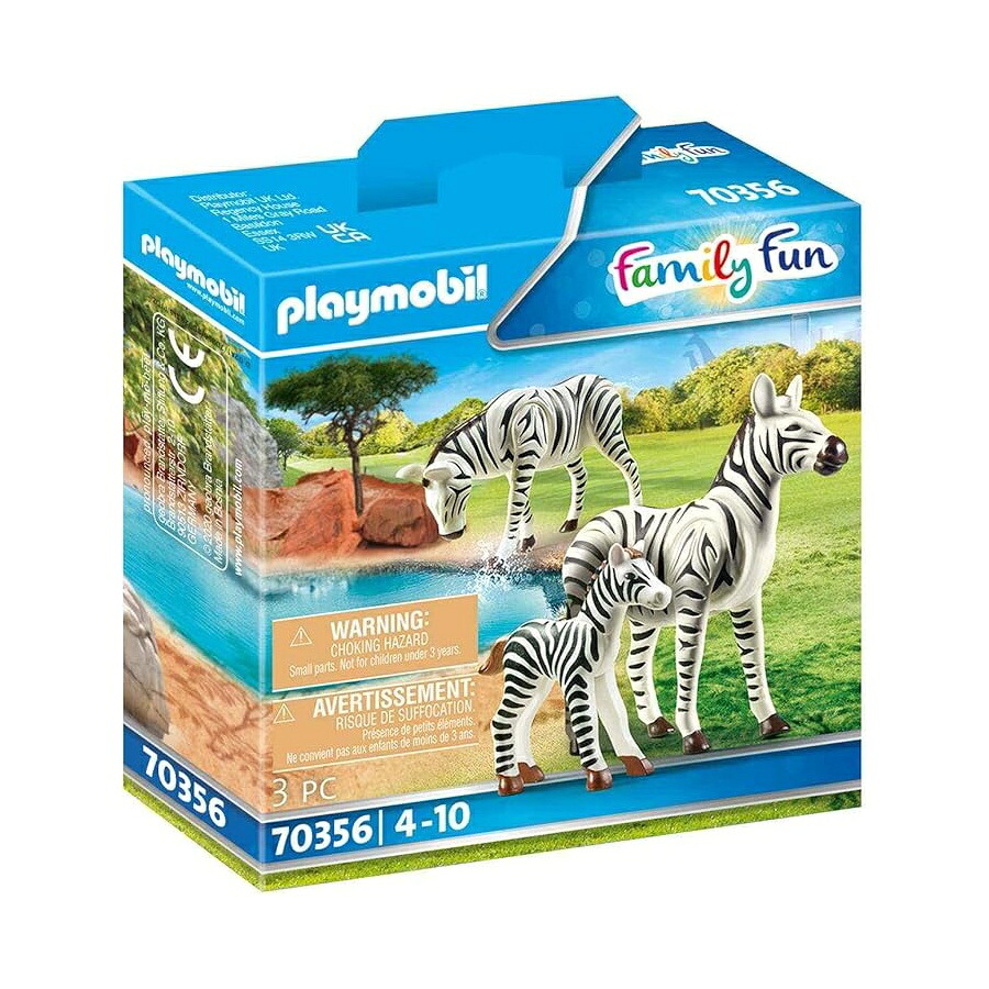プレイモービルシマウマと子馬 Playmobil Zebras with Foal