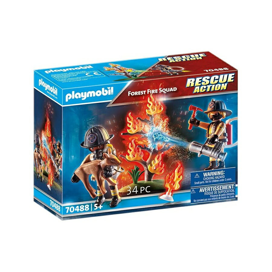 プレイモービル消防士と木 Playmobil Fireman with Tree