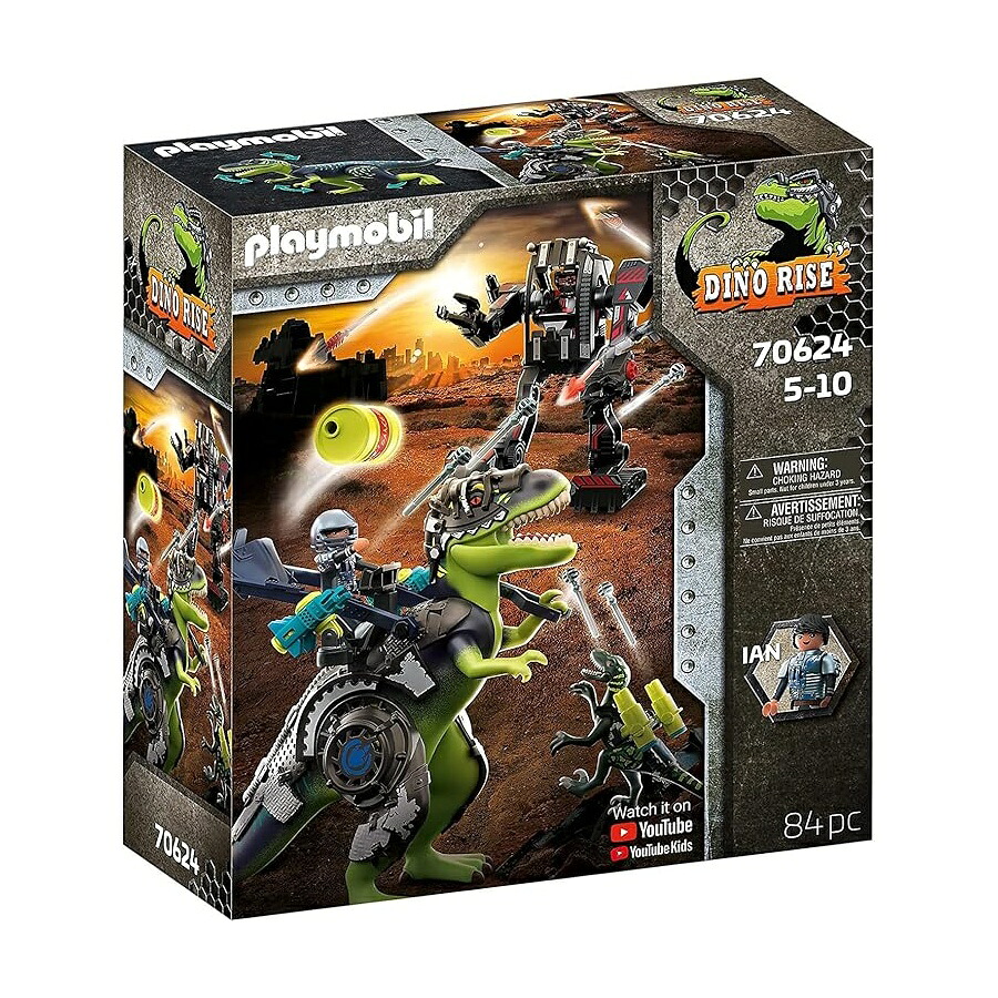 プレイモービル ディノ ライズ ティラノサウルス・レックス: 巨大な生物の武装戦闘 Playmobil Dino Rise T-Rex: Battle of The Giants