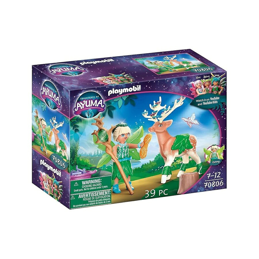 プレイモービル 森の御化けアユマの乗り出す with ソウルアニマル Playmobil Adventures of Ayuma Forest Fairy with Soul Animal