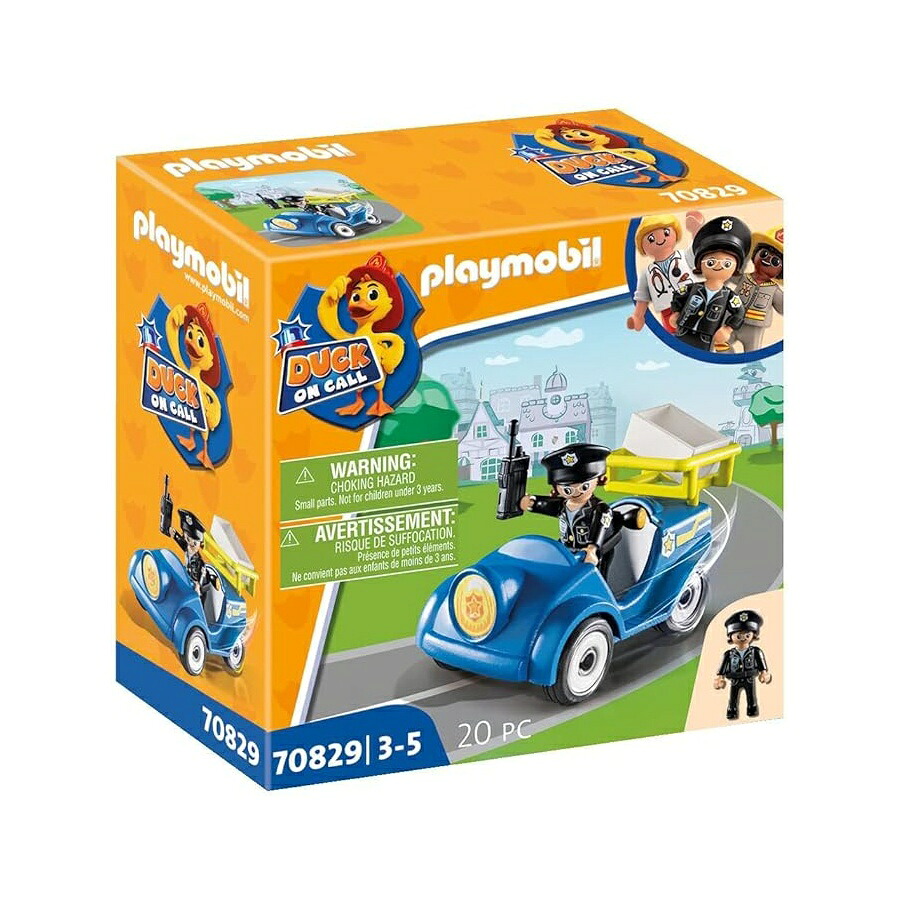 プレイモービル 合鴨 オンコール お巡りさんのミニカー Playmobil Duck On Call Police Mini-Car