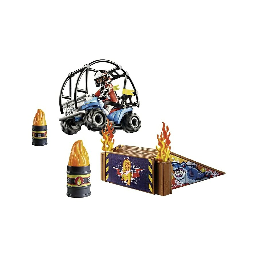 プレイモービル クランク 容器に並べる 離れわざ 演芸会 Playmobil Starter Pack Stunt Show