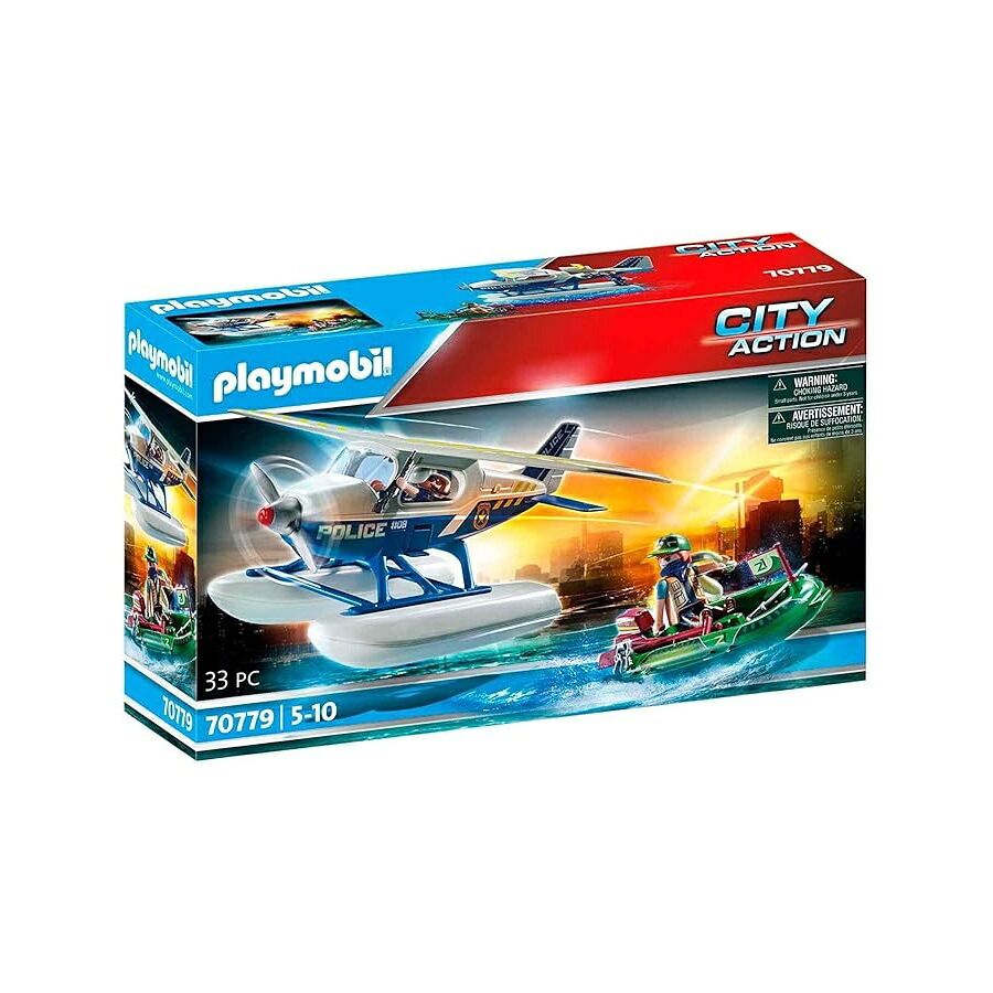 プレイモービルお巡りさん水上航空機手あそび Playmobil Police Seaplane Toy