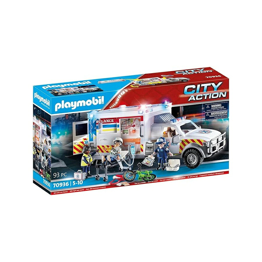 Playmobil Rescue Vehicles: Ambulance with Lights and Sound Playmobil Rescue Vehicles: Ambulance with Lights and Sound