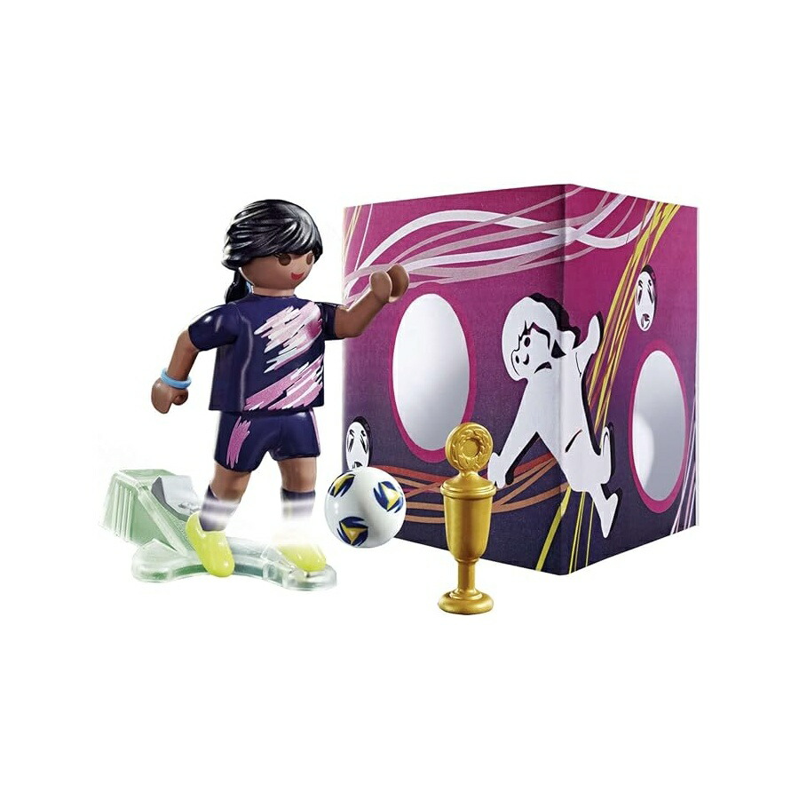 プレイモービル 行き先を持つ蹴球運動選手 Playmobil Soccer Player with Goal