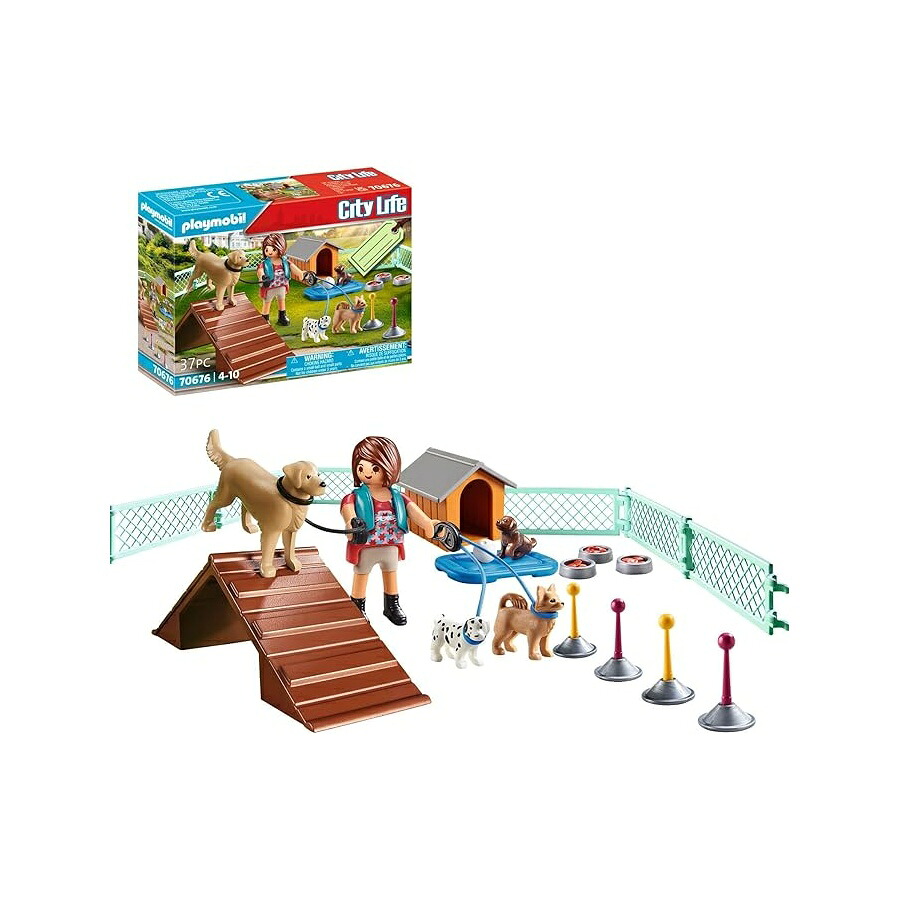 プレイモービル 飼い犬 調教師 差し上げ物書き割り Playmobil Dog Trainer Gift Set