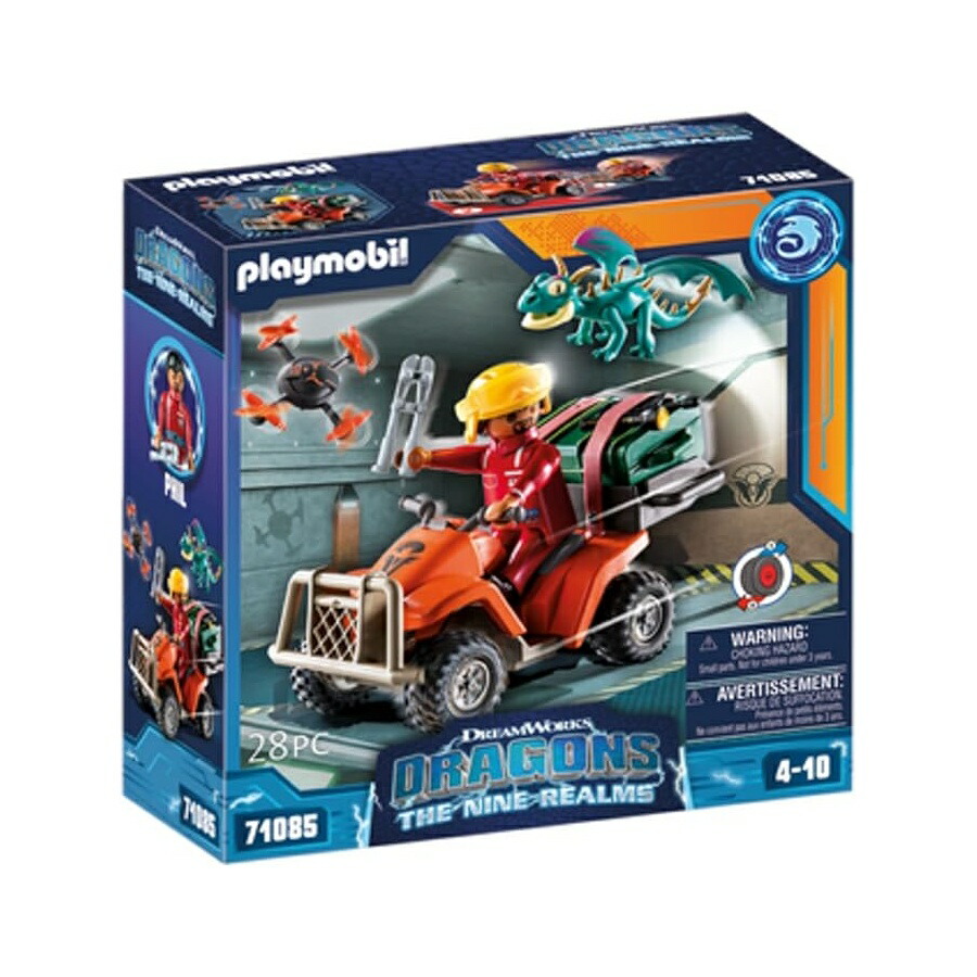プレイモービル ドラゴンズ 野球クラブ レルムズ: いか木鼠 クアッド Playmobil Dragons Nine Realms: Icaris Quad