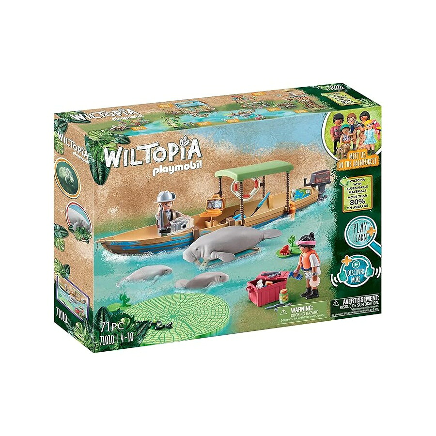 マナティーへのプレイモービル ウィルトピア 小船 周遊 Playmobil Wiltopia Boat Trip to The Manatees