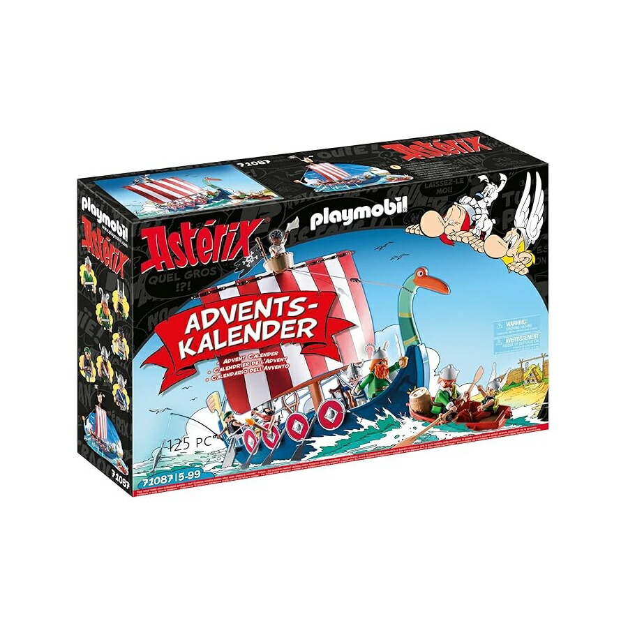 プレイモービル 71087 アステリックス アンド ザ 海賊 アドベント 暦 24 クリスマス サプライズ マルチ色合い Playmobil 71087 Asterix and the Pirates Advent Calendar 24 Christmas Surprises Multi-Coloured