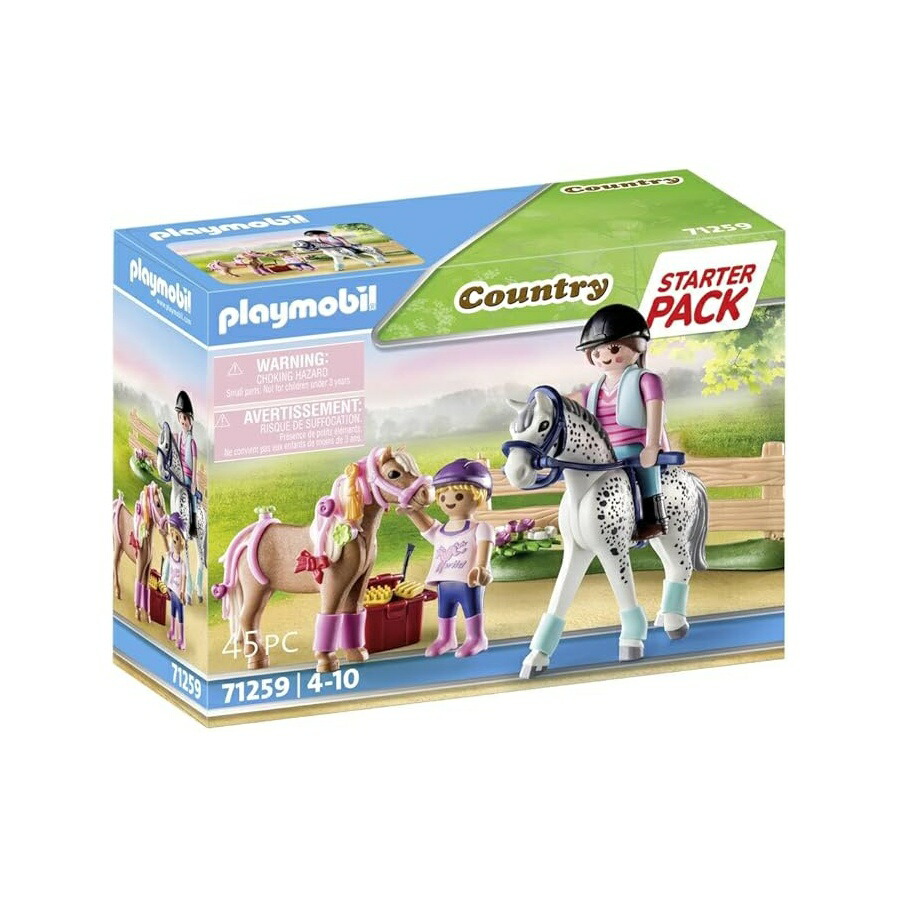 プレイモービル クランク 容器に並べる 配管 農園 Playmobil Starter Pack Horse Farm