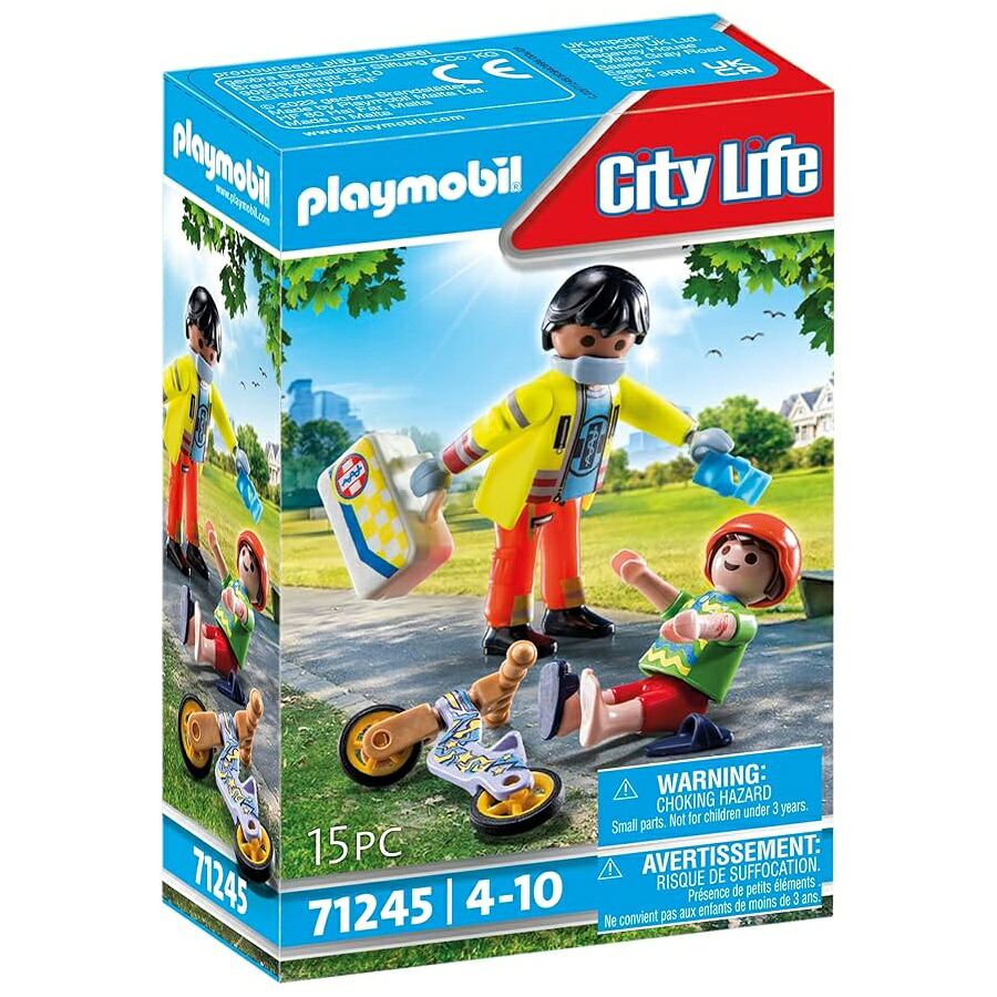 プレイモービル救急救命士とクランケ Playmobil Paramedic with Patient
