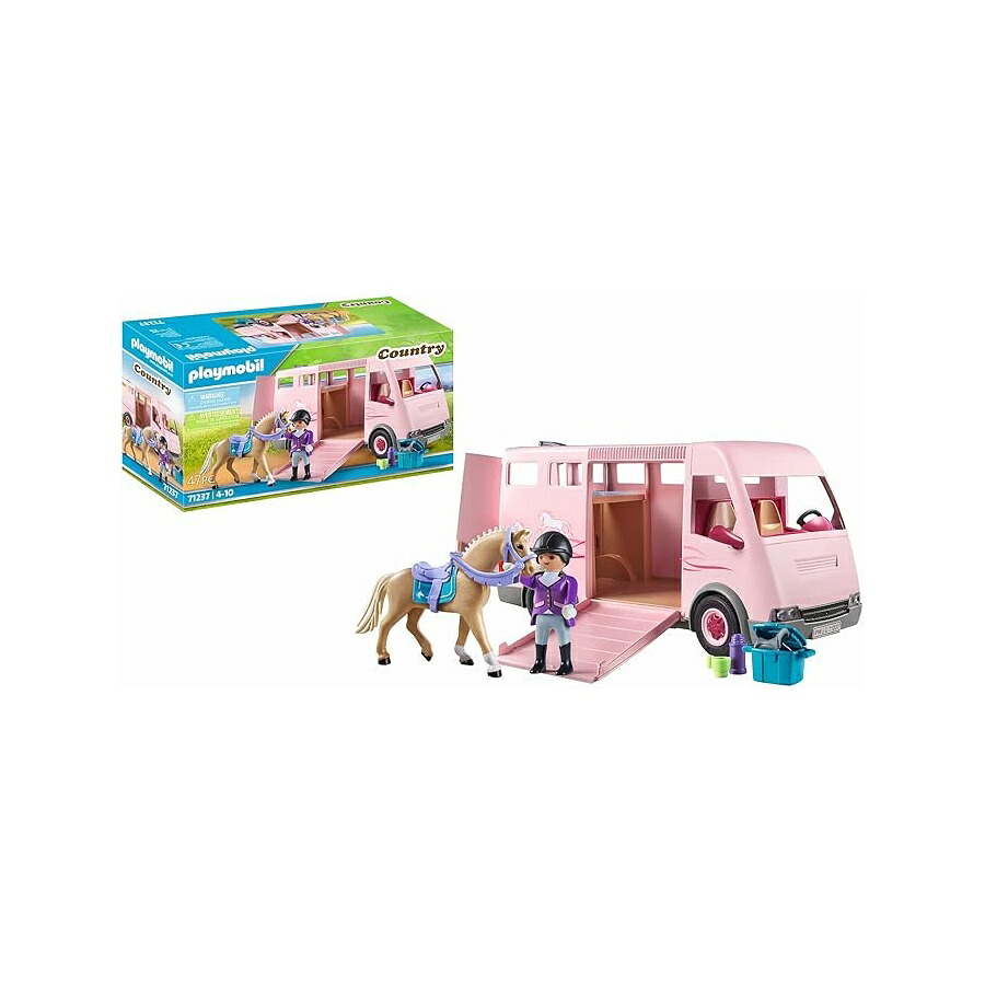 プレイモービル ホーストランスポーター 調教師付き添い人 Playmobil Horse Transporter with Trainer
