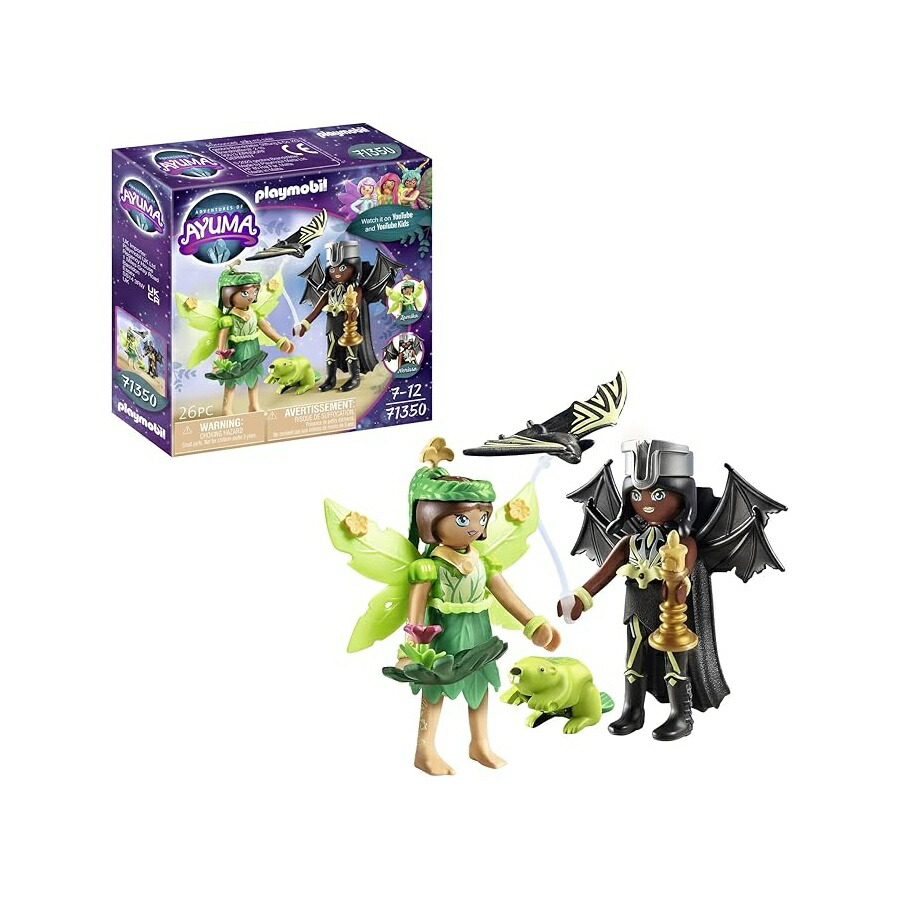 プレイモービル 森の御化けと蚊食い鳥の御化け with ソウルアニマル Playmobil Forest Fairy \u0026 Bat Fairy with Soul Animals
