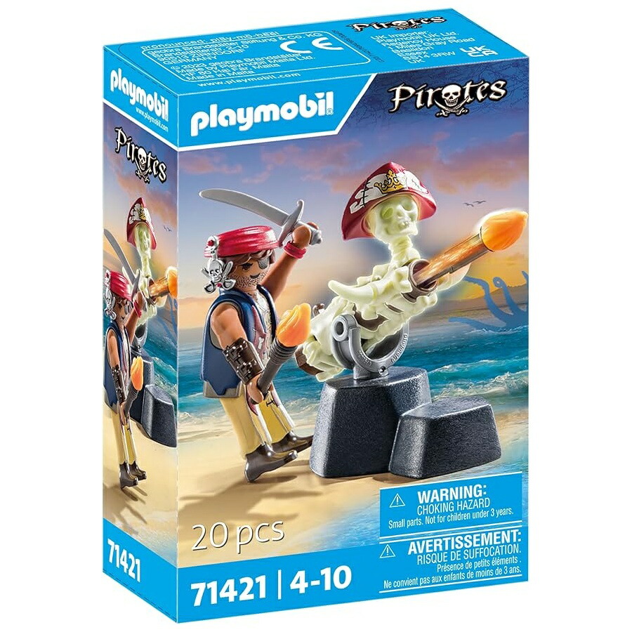 プレイモービル 海賊 71421 加農砲お師匠さん 4歳から Playmobil Pirates 71421 Cannon Master, From 4 Years Old