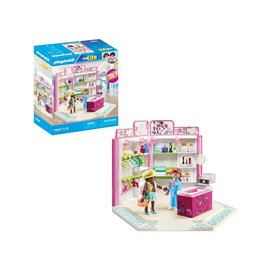 PLAYMOBIL myLife 71537 もの言う花 赤ちょうちん 興味深いな出で立ちスタイリングの仄めかし 胸飾り 首飾りなど 5 歳以上のちびっ子向け手あそび PLAYMOBIL myLife 71537 Beauty Salon, Exciting Outfit Styling Tips, Including Brooches, Necklaces \u0026 More, Toys for