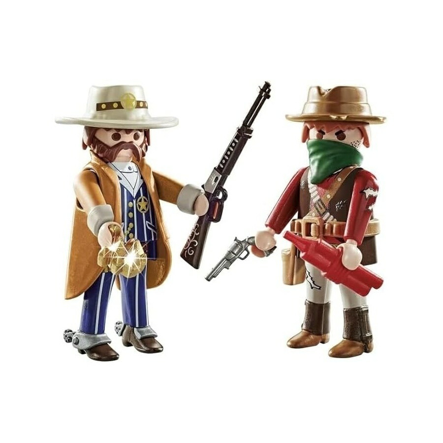 プレイモービル 71508 二人組容器に並べる バンディットと保安官 4歳から PLAYMOBIL 71508 Duo Pack Bandit and Sheriff, from 4 Years