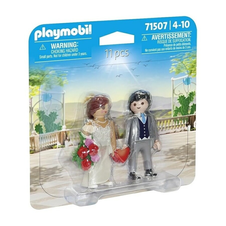 プレイモービル 二人組容器に並べるの華燭の典の二人組 Playmobil DuoPack Wedding Couple