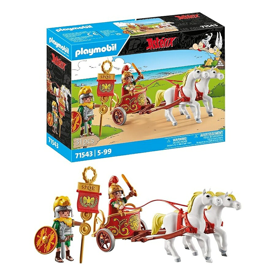 プレイモービル コレクション アステリックスとオベリックス ローマの戦車 (71543) Playmobil collection Asterix and Obelix, the Roman Chariot (71543)|i-selection