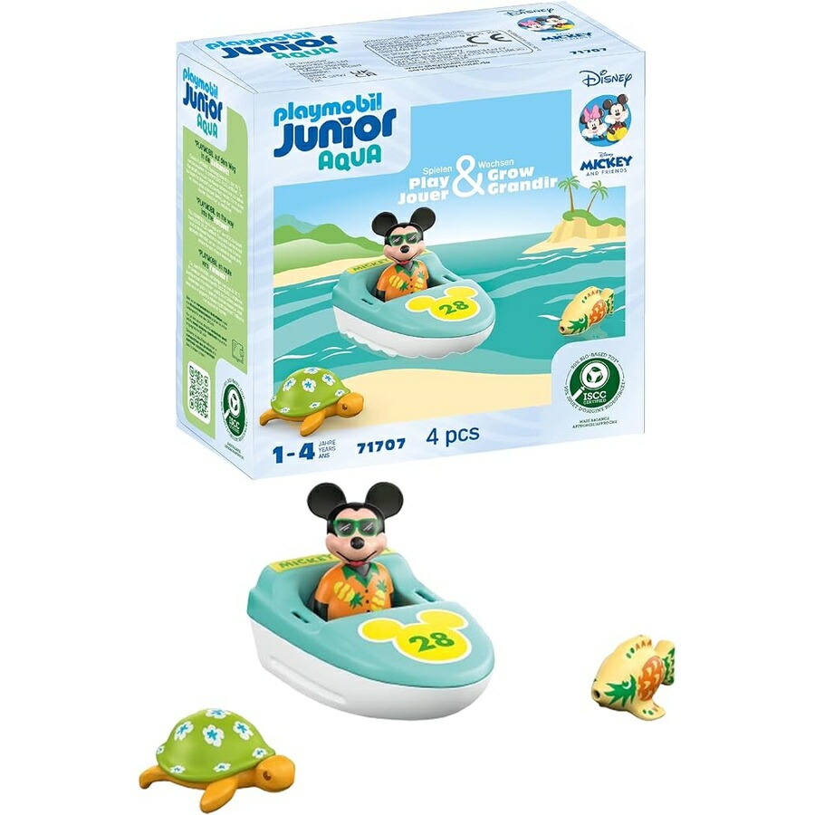 プレイモービル お坊っちゃん \u0026 ウォルトディズニー : ミッキーマウスの小船 周遊旅行 Playmobil Junior \u0026 Disney: Mickey Mouse\u0027s Boat Tour