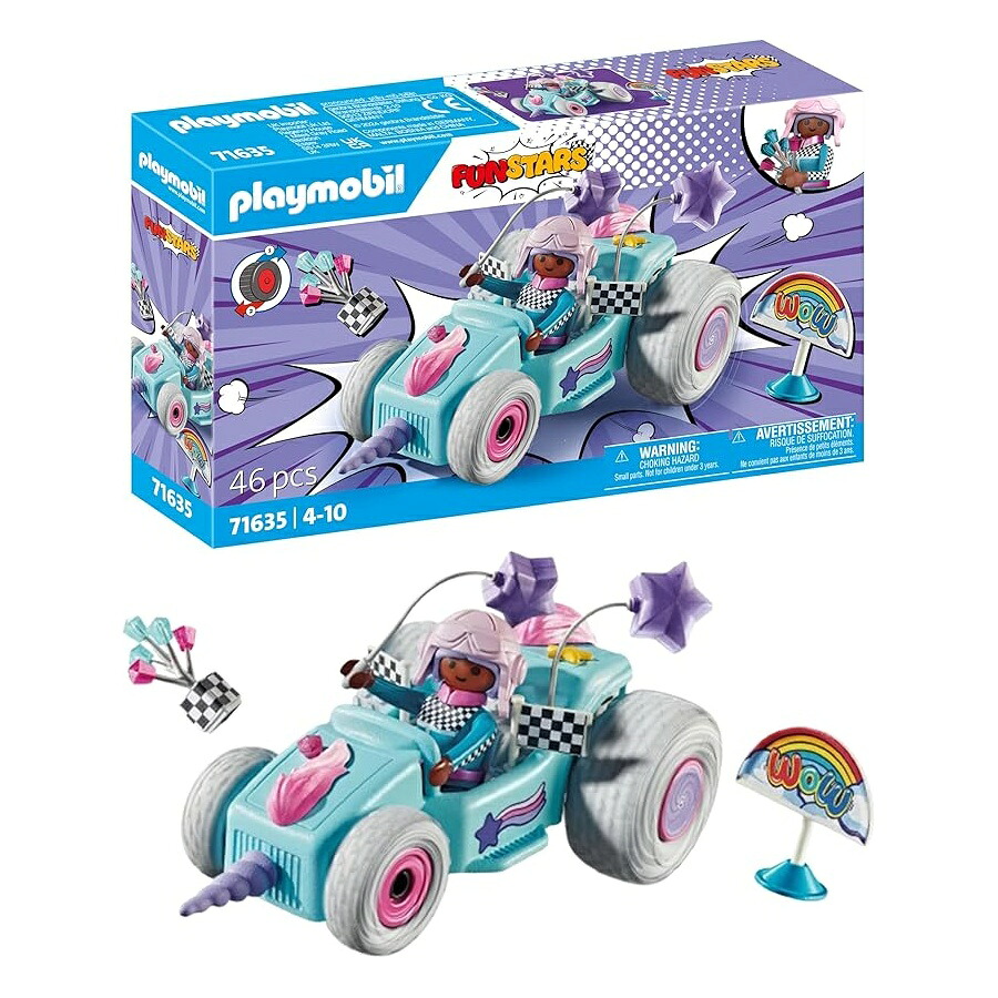 プレイモービル ファンスターズ: 一ころ ユニ玉蜀黍 Playmobil Funstars: Racing Unicorn