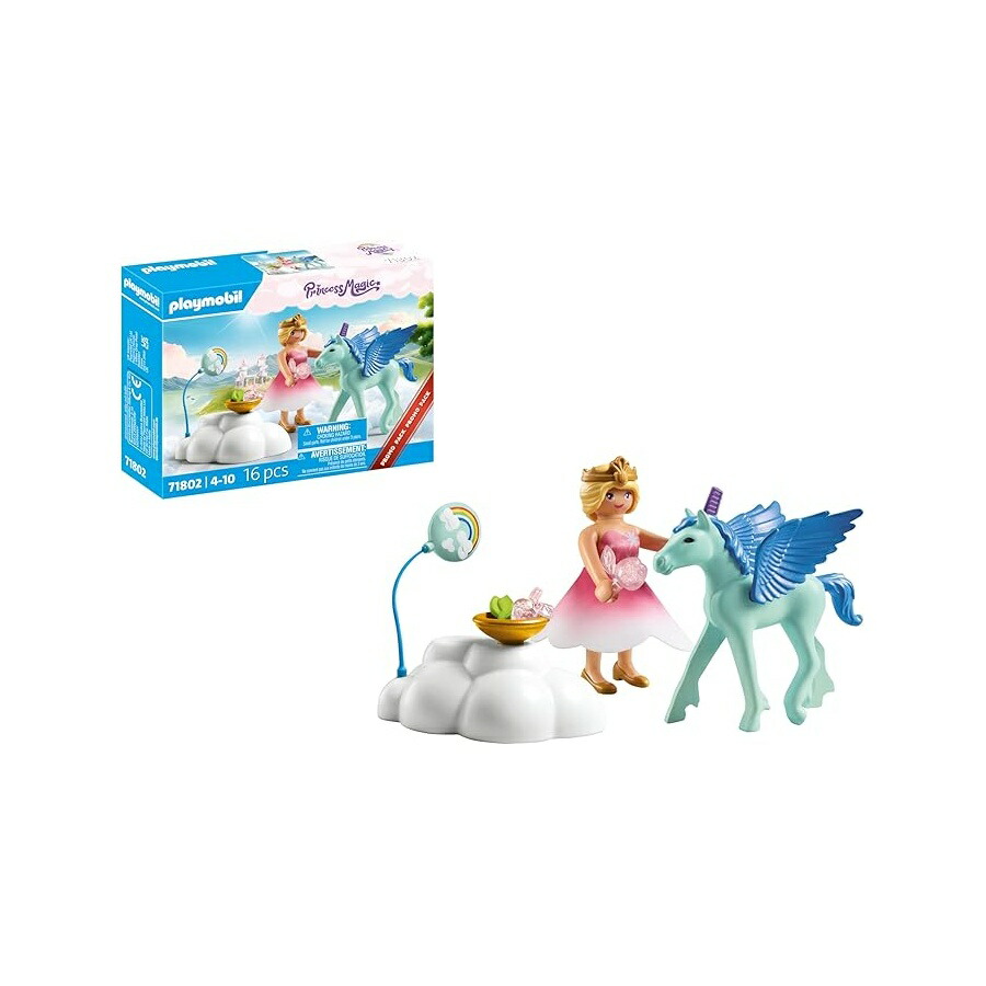 プレイモービル 姫御前 +不良化 舞台の袖 +クラウド PLL71802 PLAYMOBIL PRINCESS +FOAL WING +CLOUD PLL71802