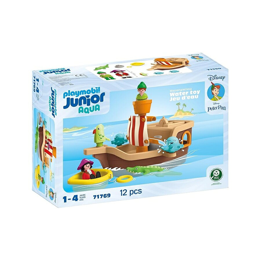 プレイモービル ジュニア & ディズニー: ピーター パンのはねる海賊船 Playmobil Junior & Disney: Peter Pan's Splashing Pirate Ship｜i-selection