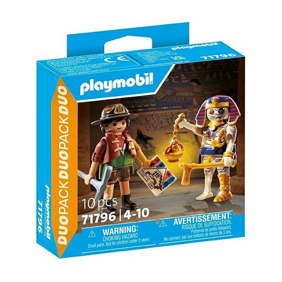 プレイモービル 二人組 トレジャーハンター+おっ母さん PLL71796 PLAYMOBIL Duo Chasseur DE TRESORS +MOMIE PLL71796
