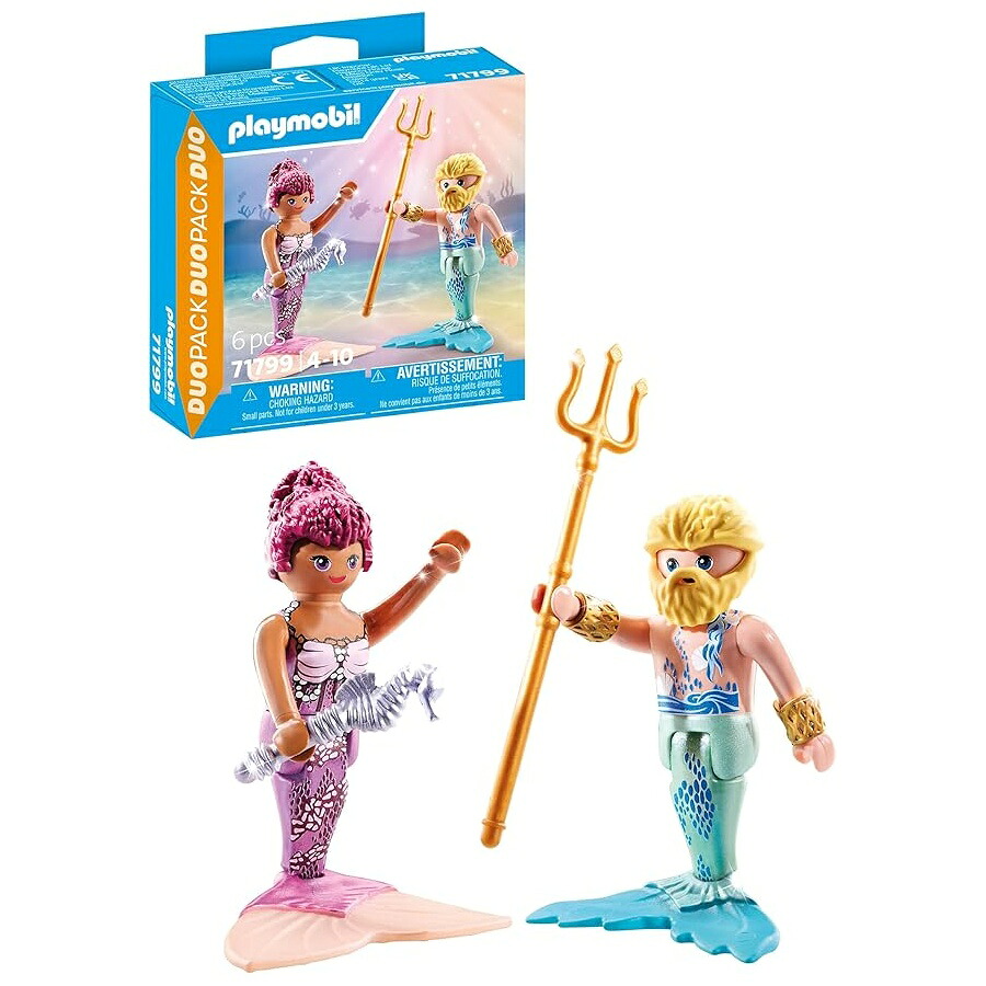 プレイモービル デュオ パック 71799 セイレンとニュート セプターとトライデント付き Playmobil Duo Pack 71799 Siren and Newt with Scepter and Trident｜i-selection 8,993円