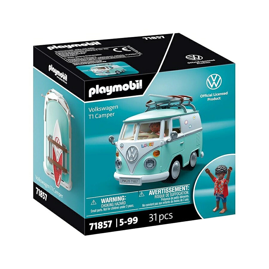 プレイモービル X フォルクスワーゲン T1 幕営鉄道車両 Playmobil X Volkswagen T1 Camper