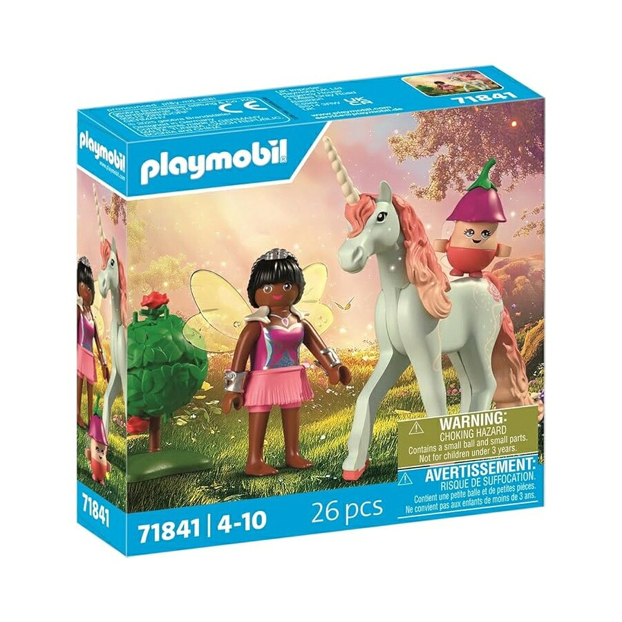 プレイモービル コレクティブル ユニ唐きび: 天の原 さくら色 ウィズ 妖精 Playmobil Collectible Unicorn: Sky Rose with Fairy