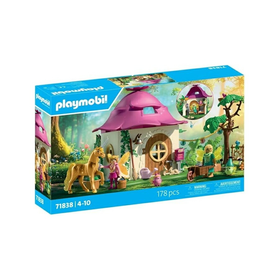 プレイモービル コージー 仙女 老人ホーム ウィズ ゴールデン ユニ玉蜀黍 Playmobil Cozy Fairy Home with Golden Unicorn