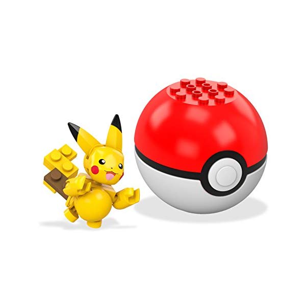ポケモン ブロック おもちゃ メガブロック ピカチュウ メガコンストラックス Mega Construx Pokemon Pikachu Building Set
