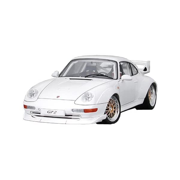 ポルシェ GT2 タミヤ モデルカー ダイキャスト 模型 ミニカー グッズ 納車祝い プレゼント インテリア スーパーカー Tamiya 24247 Model Car Porsche GT2 at 1:24 Scale,White｜i-selection