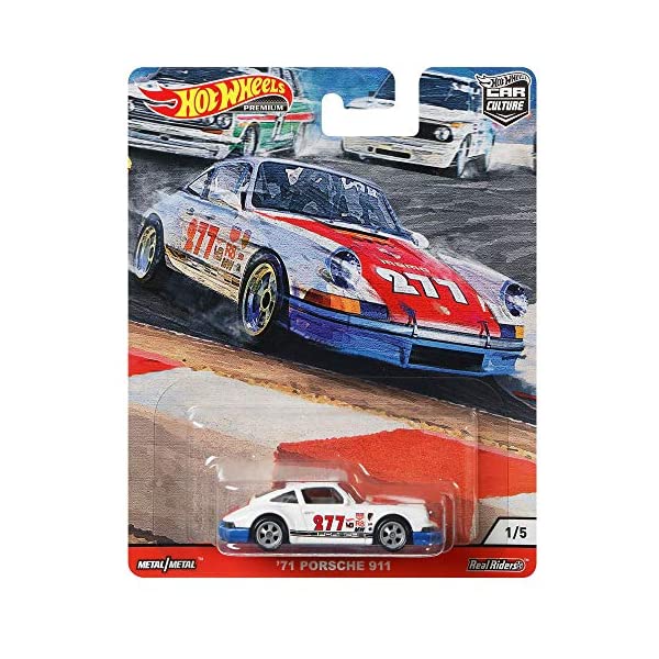 ポルシェ 911 ホットウィール モデルカー ダイキャスト 模型 ミニカー グッズ 納車祝い プレゼント インテリア スーパーカー Hot Wheels Car Culture Door Slammers '71 Porsche 911 1/5, White