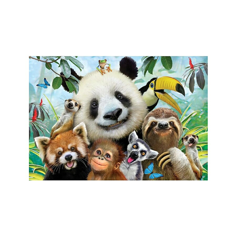 ジグソーパズル アート インテリア アナトリア 動物園セルフィー 500ピース #3596 Anatolian Puzzle Zoo Selfie 500 Piece Jigsaw Puzzle #3596｜i-selection