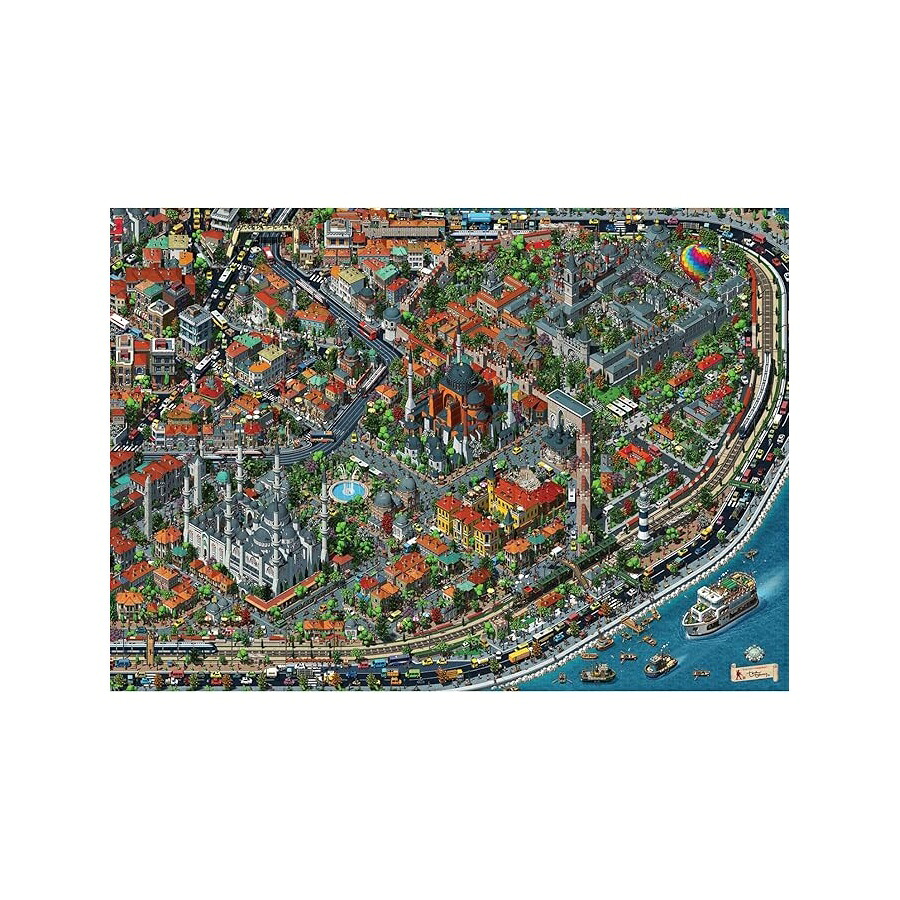 ジグソーパズル アート インテリア アナトリア フラクタル スタンブール 3000ピース #4913 Anatolian Puzzle Fractal ?stanbul 3000 Piece Jigsaw Puzzle #4913｜i-selection