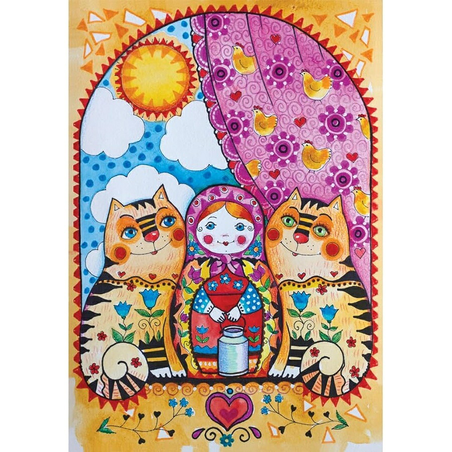 ジグソーパズル アート インテリア アナトリア マトリョーシカ 500ピース 3606 ブラウン/A (ANA3606) Anatolian Puzzle Matryoshka 500 Pieces Jigsaw Puzzle 3606 Brown/A (ANA3606)|i-selection