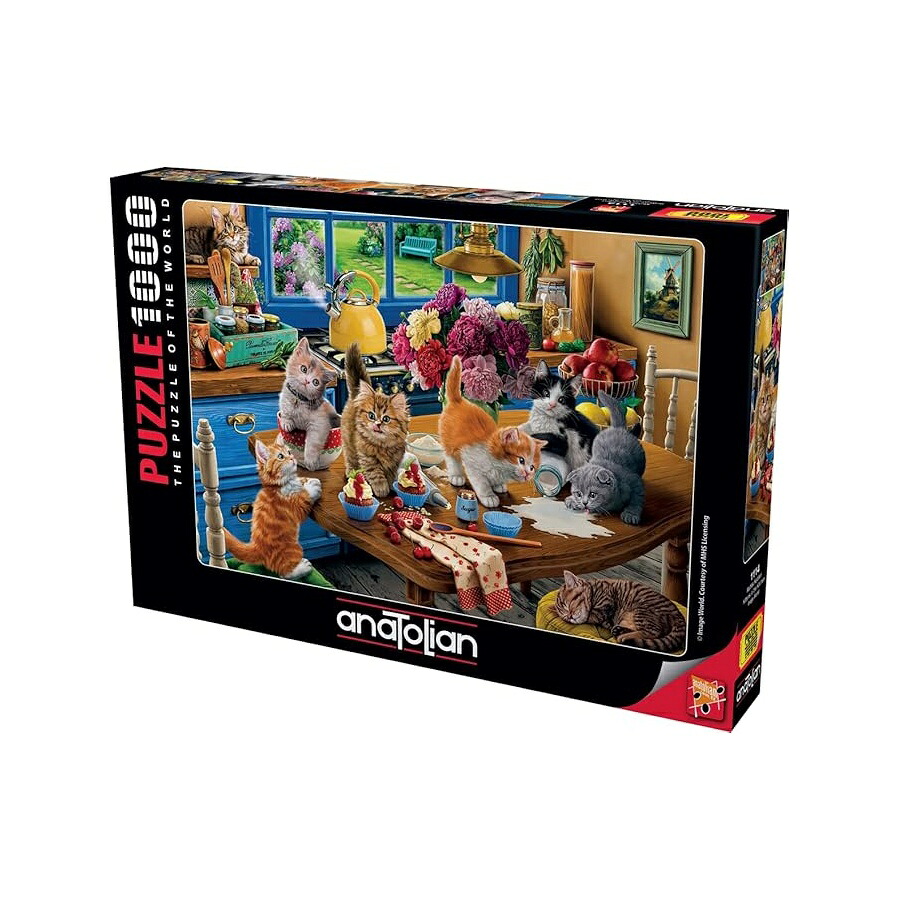 ジグソーパズル アート インテリア アナトリア キッチンの子猫 1000ピース #1114 Anatolian Puzzle Kittens in The Kitchen 1000 Piece Jigsaw Puzzle #1114|i-selection
