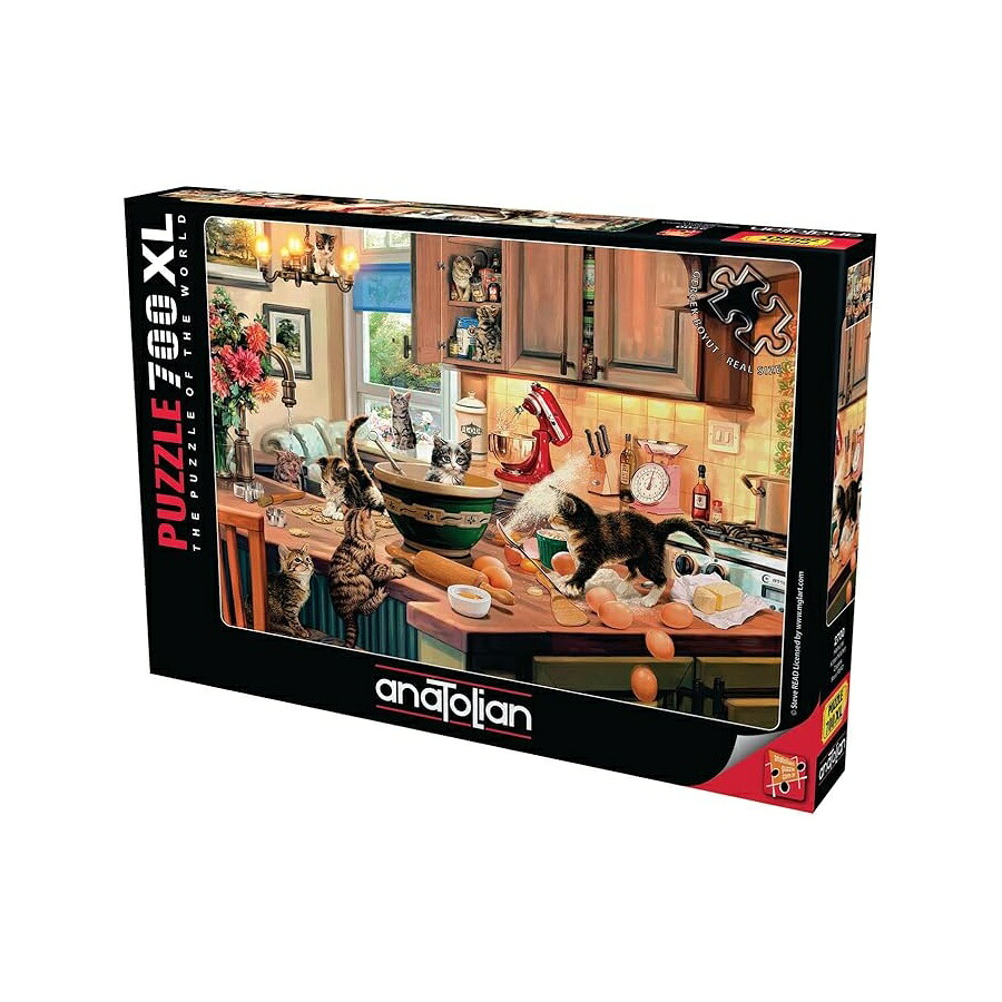 ジグソーパズル アート インテリア アナトリア 子猫のキッチンケイパー 700ピース #2700 Anatolian Puzzle Kitten Kitchen Capers 700 Piece Puzzle #2700｜i-selection