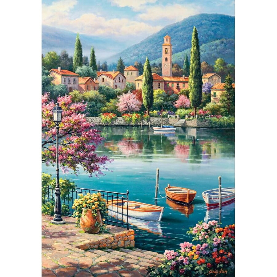 ジグソーパズル アート インテリア アナトリア 村の湖の午後 500ピース #3597 Anatolian Puzzle Village Lake Afternoon 500 Piece Jigsaw Puzzle #3597｜i-selection