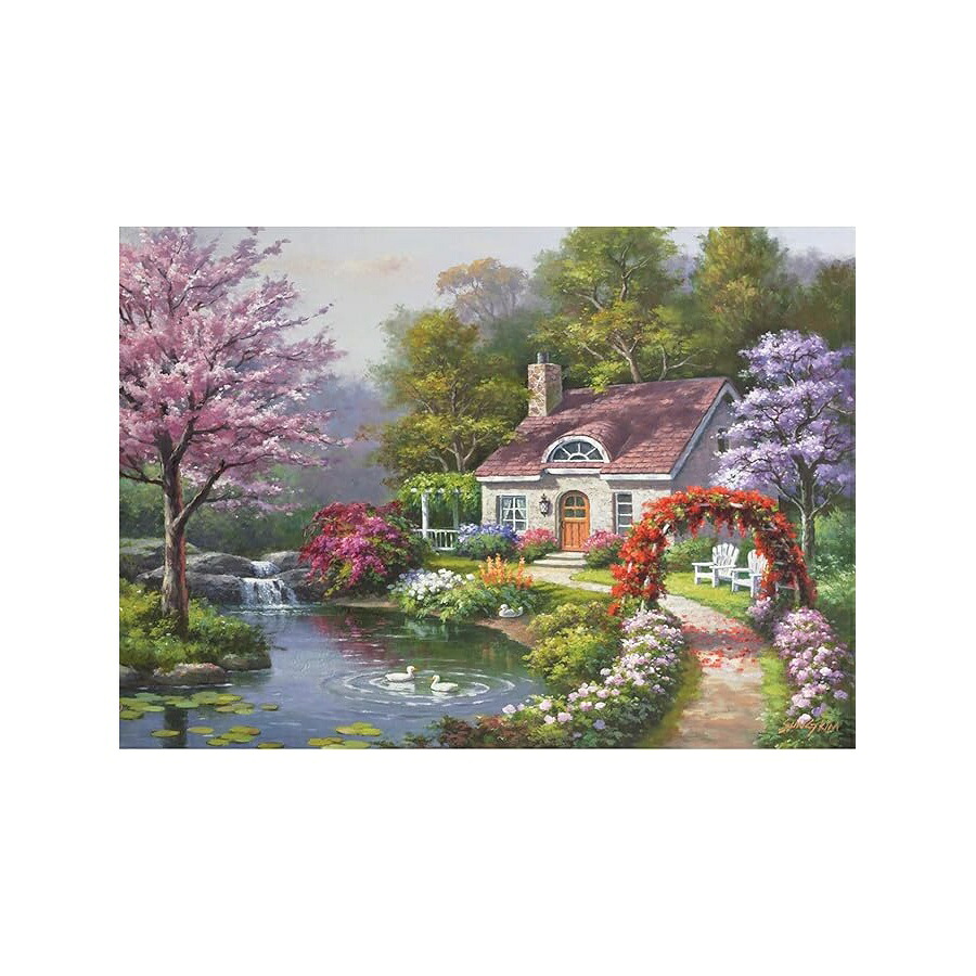 ジグソーパズル アート インテリア アナトリア 満開の春の別荘 1500ピース #4556 Anatolian Puzzle Spring Cottage in Full Bloom 1500 Piece Jigsaw Puzzle #4556|i-selection