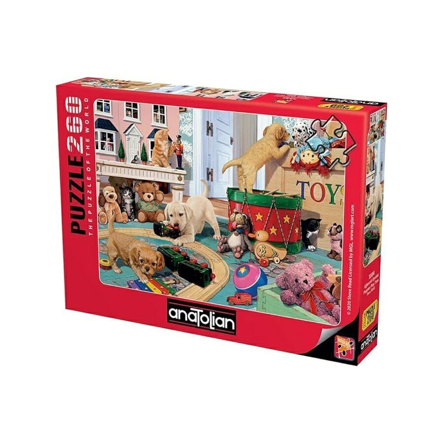 ジグソーパズル アート インテリア アナトリア 子犬の遊び時間 260ピース #3334 Anatolian Puzzle Puppies Play Time 260 Piece Jigsaw Puzzle #3334|i-selection
