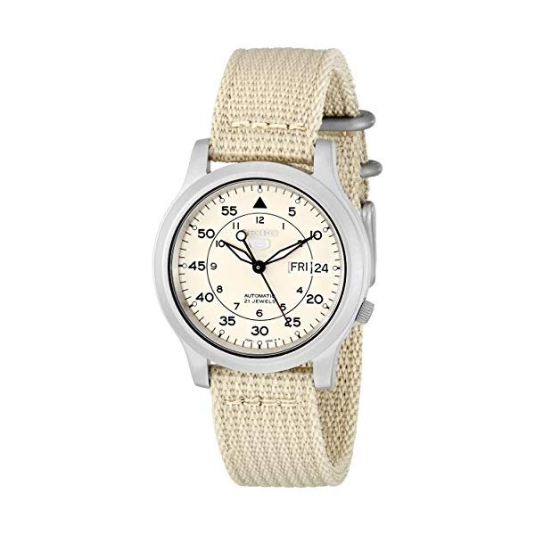 セイコー SEIKO 腕時計 ウォッチ メンズ 男性用 SNK803 Seiko Men's SNK803 Seiko 5 Automatic Watch with Beige Canvas Strap
