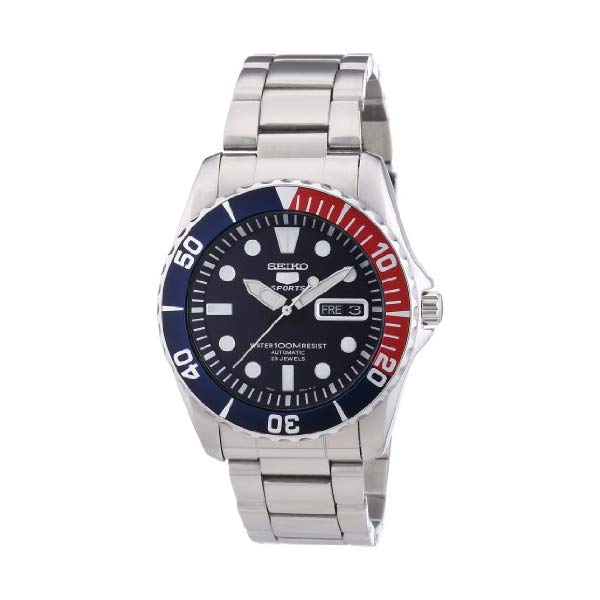 セイコー SEIKO ウオッチ ご覧なさる メンズ 成人男性用 SNZF15 Seiko 5 Blue Dial Stainless Steel Automatic Mens Watch SNZF15
