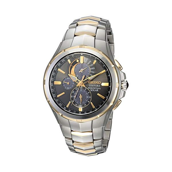セイコー SEIKO ウオッチ ご覧なさる メンズ 成人男性用 SSC376 Seiko Men\u0027s COUTURA Japanese-Quartz Watch with Two-Tone-Stainless-Steel Strap, 12 (Model: SSC376)