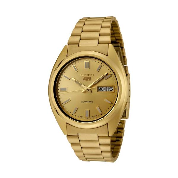セイコー 腕時計 SEIKO SNXS80K メンズ ウォッチ 男性用 SEIKO Men's SNXS80K SEIKO 5 Automatic Gold Dial Gold-Tone Stainless Steel Watch