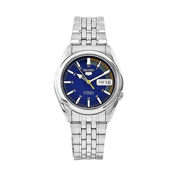 セイコー 腕時計 SEIKO SNK371K メンズ ウォッチ 男性用 SEIKO Men's SNK371K SEIKO 5 Automatic Blue Dial Stainless Steel Watch