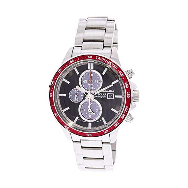 セイコー ウォッチ SEIKO SSC433P1 御覧なさる メンズ 成人男性用 SEIKO Solar Chronograph SSC433 Black Dial Stainless Steel Men\u0027s Watch by SEIKO Watches
