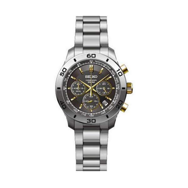 セイコー 腕時計 SEIKO SSB057 ウォッチ メンズ 男性用 SEIKO Chronograph Grey Dial Stainless Steel Mens Watch SSB057