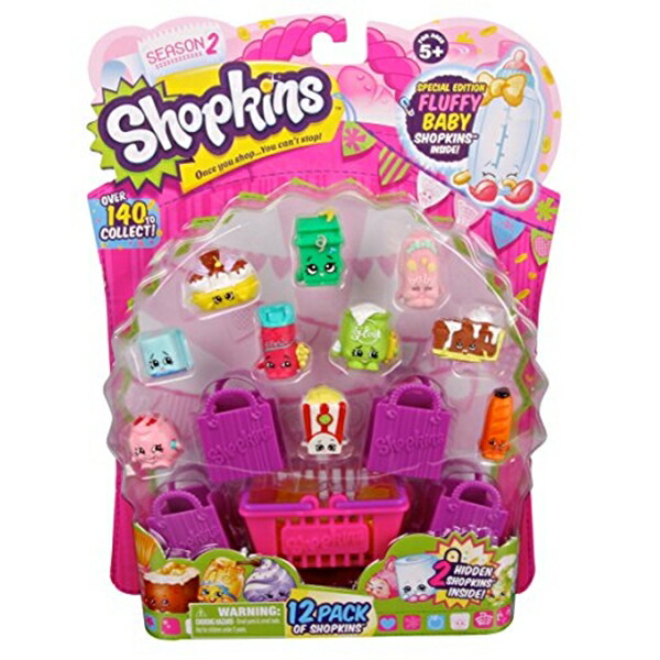 ショップキンズ 手あそび あやつり人形 お人形さん 図形 Shopkins Season 2 (12 Pack) (Styles Will Vary) (Discontinued by manufacturer)